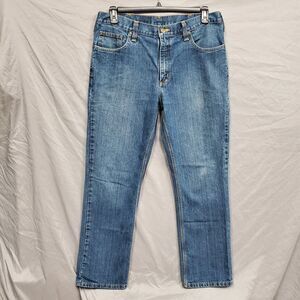 Carhartt Jeans Mens 36x30 Blue Traditional Fit Denim Workwear Rugged